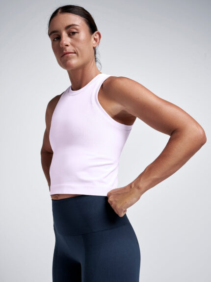 POWER CROP Tank Lilac